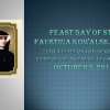 Feast Day of St. Faustina Kowalska, Saturday, October 5, 2013